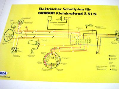 Schaltplan Farbposter KR51/2 N und E | Schaltpläne | Elektronik | Simson