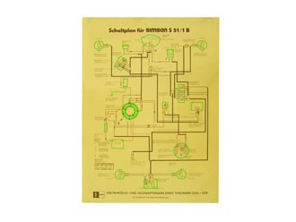 Schaltplan Farbposter S51/B 40x60cm