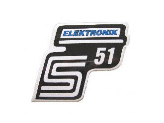 Klebefolie Seitendeckel "Elektronik" blau
