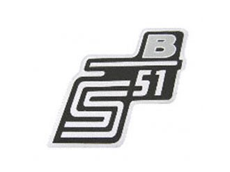 Klebefolie Seitendeckel "B" silber