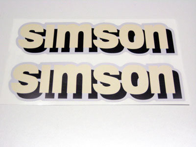 Set Simson Wasserabziehbilder Abziehbilder S51 electronic Simson Rand Silber 