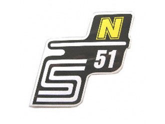 Klebefolie Seitendeckel "N" gelb