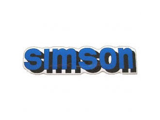 Klebefolie Simson-Tank blau
