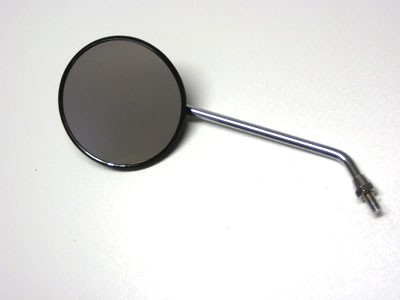 Spiegel rund 110 mm Stab verchromt