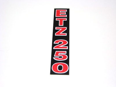 Klebefolie Telegabel ETZ 250 rot/schwarz/weiß