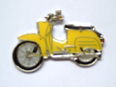 Pin Simson Schwalbe gelb