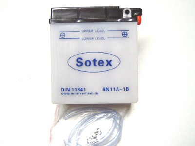 Batterie 6 V 11 Ah Sotex ohne Säure