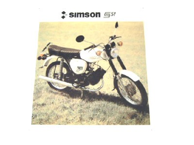 Blechschild "SIMSON S51 COMFORT"