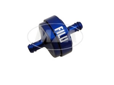 Benzinfilter FILU Alu blau Motorrad