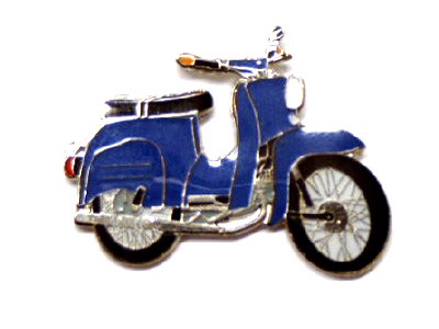 Pin Simson Schwalbe blau