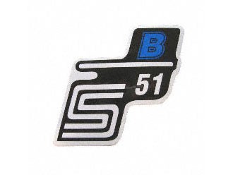 Klebefolie Seitendeckel "S51 B" blau