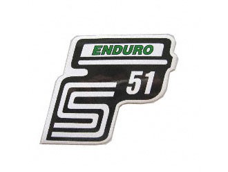 Klebefolie Seitendeckel "Enduro" grün