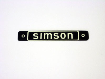 Hersteller Typschild Sitzbank SIMSON