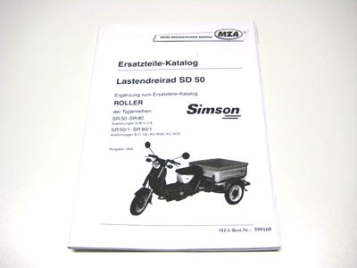 Simson Ersatzteile Katalog Lastendreirad SD50