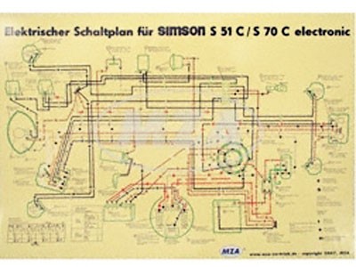 Schaltplan Farbposter S51 C 6V Elektronik