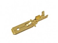 Flachstecker 6,3 mit Rastnase DIN46343 für Kabel 0,75-1,5 Flachstecker 6,3 mit Rastnase DIN46343 für Kabel 0,75-1,5