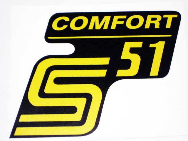 Aufklebersatz SIMSON Tank S50 gelb im Original Design