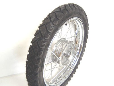 Komplettrad 16" Chrom K42 hinten