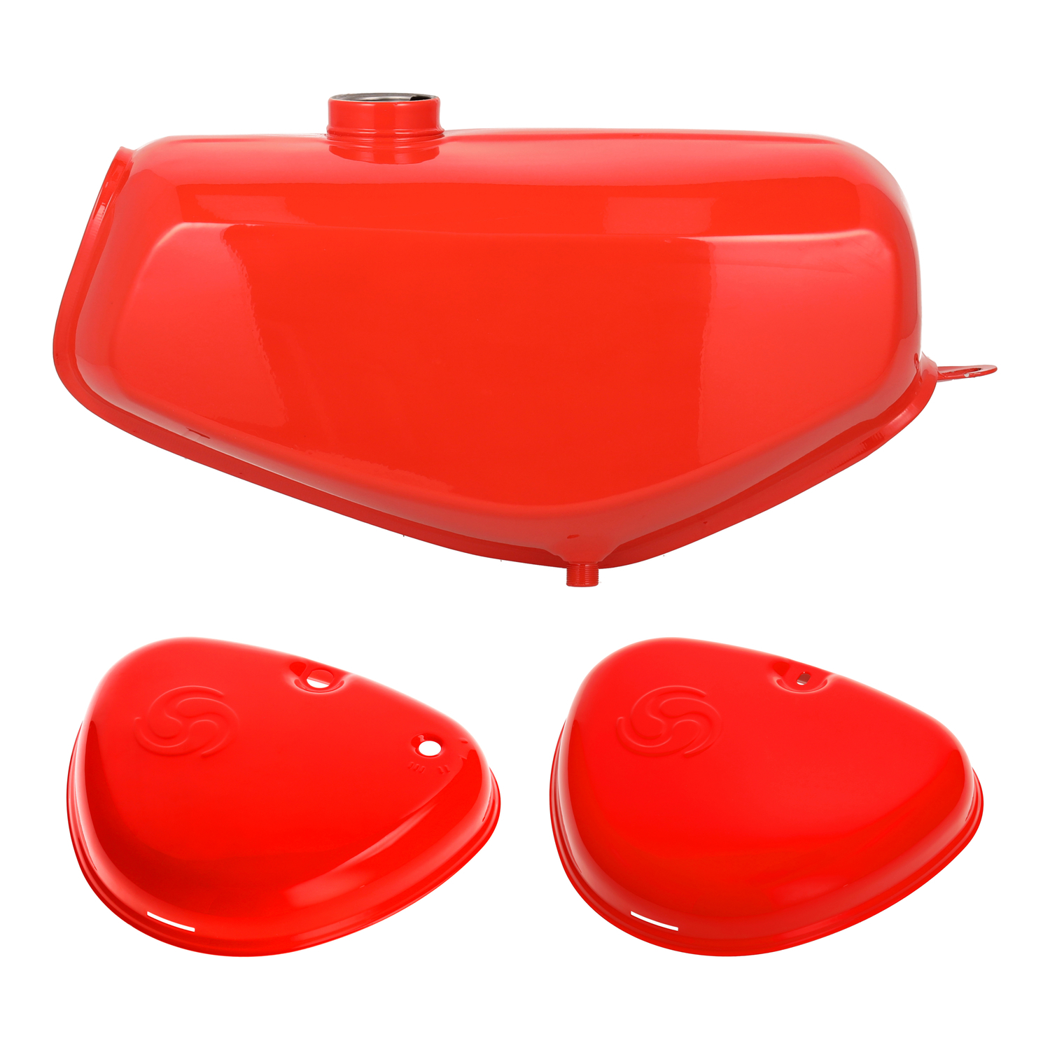 C.X.Y. Set Aus 10 Blecheimern – Lackiert Rot, 5 Cm Durchmesser, Mit Griff (9 Cm Gesamthöhe)