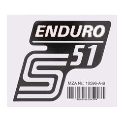MZA Klebefolie S51 Enduro weiß