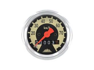 Tachometer Schwalbe im Retro-Design