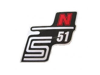 Klebefolie Seitendeckel "N" rot
